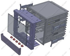 宁波三和壳体公司产品中心 柜装仪表壳72x144、96106系列仪表壳体介绍